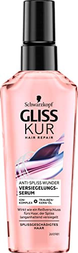 Gliss Kur Serum Anti-Spliss Wunder (75 ml), Haarserum bietet langanhaltende Splissversiegelung und schützt das Haar während des Föhnens