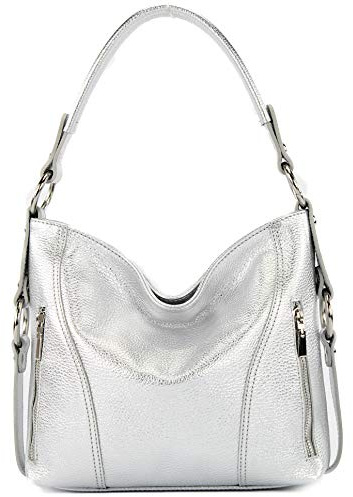 modamoda de T202 Damen Leder Henkeltasche Schultertasche handmade in Italy