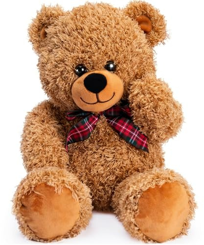 Bebamour Peluche Oso de Peluche Juguetes Muñeco de Peluche de Peluche para Niños y Niñas Regalo de Cumpleaños Decoración del Hogar, 45cm,Light Brown