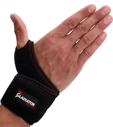 Gladiator Sports Sports Handgelenkbandage mit Daumenöffnung