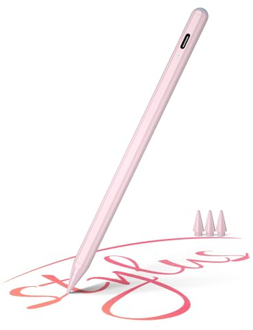 Stylus Stift für Apple iPad 2018-2025, Pencil für iPad A16/10./9/8/7/6, Pro M5/M4/13/12,9/11'', Mini 7/6/5, Air 13/11/5/4/3, Präzise Kontrolle, Magnetische