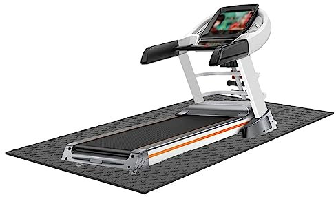 WORDFUN Bodenschutzmatte, Laufband rutschfeste Matte, Fitnessgerätematte, Antivibrationsmatte, Gymnastikmatten, Schallschutzmatte, Wiederstandsfähige, Für Heimtrainer, Crosstrainer, Rudergerät