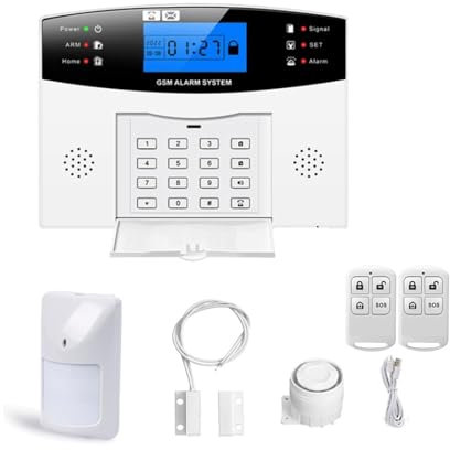 Alarm System Tuya Smart Wireless Wired Wifi Burglar Alarm System Security Home With Auto Dial Motion Door Sensor Detector Zero false positive rate (Color : Kit C)
