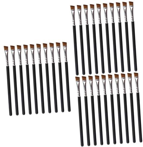 minkissy 3er-Set Augenbrauenpinsel-Set Augenbrauenformer Für Damen Und Herren Make-up-Tools Mit Holzgriff Tragbare Mini-kosmetikartikel Für Zuhause 10 Stück * 3