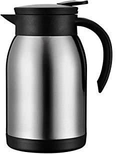Caraffa termica for caffè, bollitore termico for la casa, brocca termica in acciaio inox, pentola isolante ad alta capacità, caffettiera a vuoto, brocca for l'acqua, pentola isolante (capacità: 880 ml