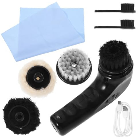 DEARMAMY Lucidatrice Elettrica Ricaricabile Per Scarpe Portatile Accessori e Usb Per Scarpe Borse e
