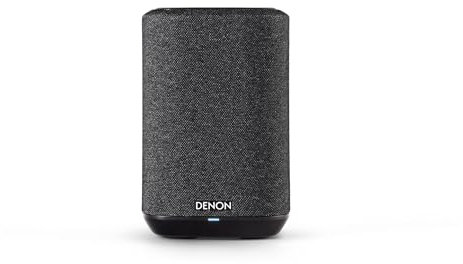 DENON Home 150 NV Altoparlante Senza Fili con Tecnologia HEOS Multiroom Integrata, Bluetooth, Apple AirPlay 2, Nero