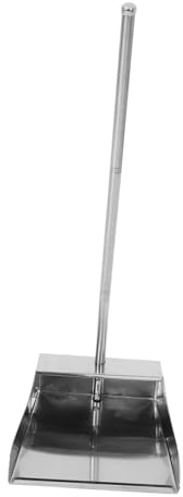 BESTYASH Recogedor De Basura De Acero Inoxidable Recogedor De Limpieza Hogar Sin Agacharse Pala De Basura Que No Dobla para Cocina y Baño