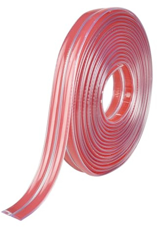 Cornière PVC,1x1cm Revêtements d'angle Autocollant Plinthe Souple Protection d'angle Bordure d’angle de Mur Bande Décorative pour Plans de Travail,Carrelage, Coin de Mur,Meubles,Transparent 10M