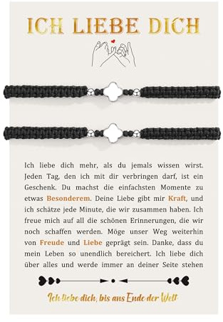 CheersLife Partner Geschenke für Beide Pärchen, Freundschaftsarmbänder | Valentinstagsgeschenk für Frau Freundin Jahrestag Geschenk für Ihn Geschenk für Mann Freund Hochzeitstag Geburtstag Jahrestag
