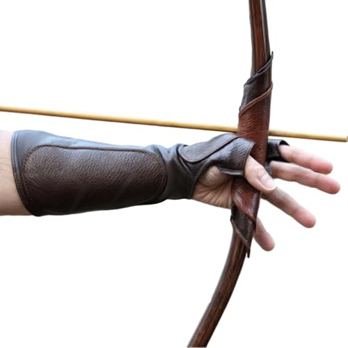Verstellbarer Armschutz aus Leder für Bogenschützen, ideal für Komfort und Schutz beim Training und Wettbewerben