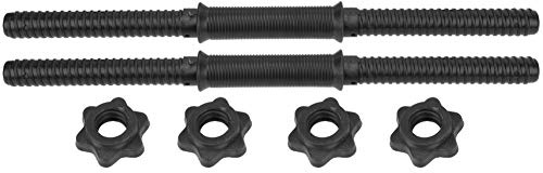 ​​Segrehy Hantelstangen Set, 2-teilige Kurzhantelstangen 45cm mit Sternverschluss, Propylenstahlrohr mit rutschfestem Gummigriff, für Heim-Fitnessstudio, Krafttraining und Home Gym
