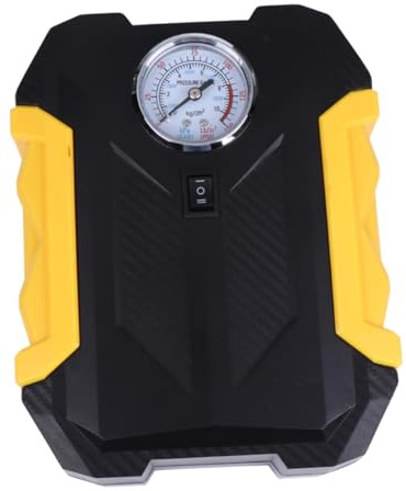 BUGUUYO Pompa Aria Portatile per Bicicletta con Luce LED e Manometro Digitale Compressore Elettrico Ricaricabile per Pneumatici Auto Batteria Spegnimento Automatico per Bici da Corsa e