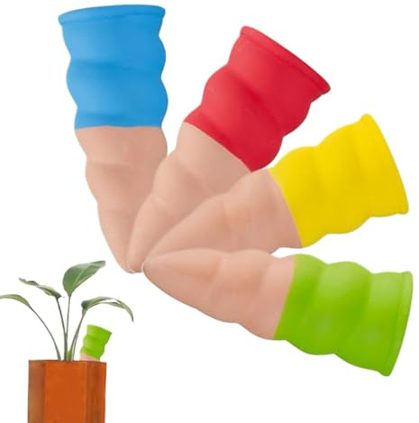 Biniveil Insertion D'Arrosage Autonome - Équipement D'Irrigation Automatique - 4 Pièces Dispositifs Irrigation Libération Lente Jardin Maison Extérieur Intérieur en Pot