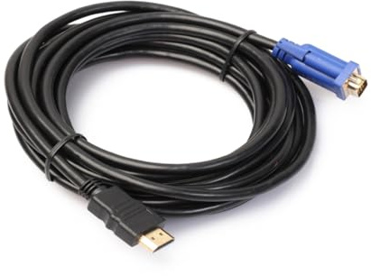 POPETPOP Câble de connexion numérique vers VGA Plaqué Or Mâle à Mâle Broches Haute Fréquence pour Home Cinéma et Vidéo HD