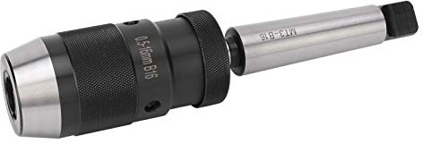 ZJchao Mandrin de Perçage, Mandrin de Perçage sans clé, Adaptateur de Perceuse à Percussion avec clé de de à Dégagement Rapide Conique Morse pour Perceuse à Colonne 0,5-16 Mm