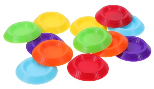 iplusmile 12 Ciotole per Alimentazione Insetti in Plastica, Piatto Rotondo Piccolo per Scarafaggi e Grilli, Mangiatore per Terrario Adatto a Piccoli Animali e Rettile Colore Colore Casuale