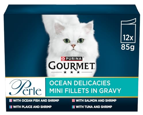 Purina Gourmet Perle Ocean Delicacies Mini Fillets in Gravy - Pouch (12x85g)
