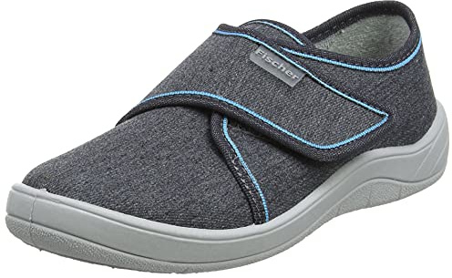 Fischer Tim, Jungen Niedrige Hausschuhe, 201631,Grau Jeansgrau 601,37 EU