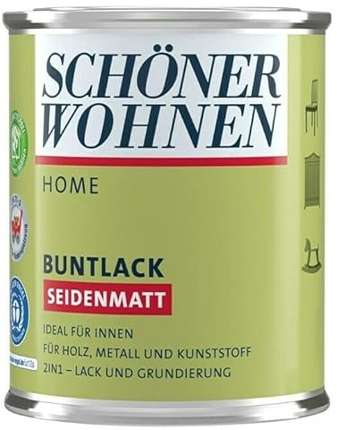 DurAcryl Buntlack Schwarz 375 ml RAL 9900 Seidenmatt Schöner Wohnen