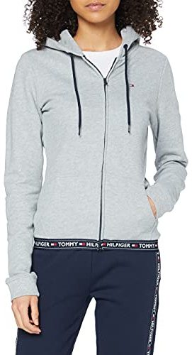 Tommy Hilfiger Damen Hoodie mit Reißverschluss Zipper
