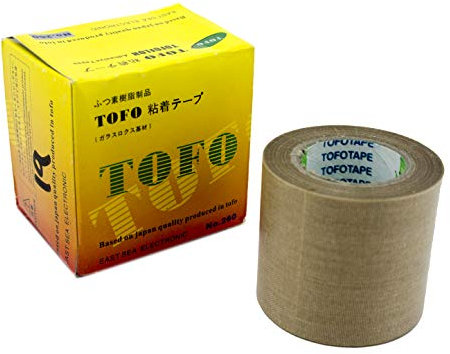 HAND® H-2603 Nitto Denko - TOFOFLON-Klebeband - PTFE-beschichtetes Glasfasergewebe mit Silikonkleber, braun - 50 mmB x 10 ml