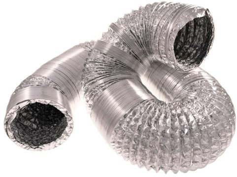 Weedness Exhaust air hose Aluflex tube 400 mm 1 meter - Pipe ventilator hose Air conditioning hose Indoor cultivation Growbox Homebox Ventilation hose