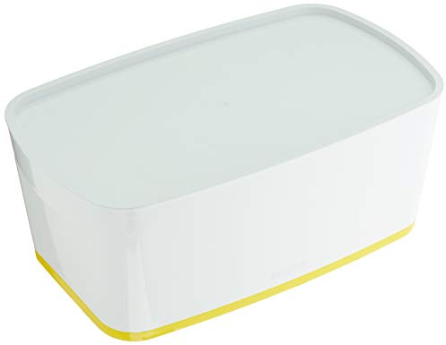 Leitz MyBox Wow 52294016 Small Storage Box with Lid Yellow