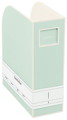 Semikolon 364108 Stehsammler A4 - Zeitschriften-Sammler, Dokumenten-Ordner, Format 10,5 x 26 x 31 cm - moss pastell-grün
