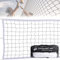 Rete da pallavolo professionale di ricambio con borsa portaoggetti - Rete da pallavolo da allenamento standard 31 piedi x 3 piedi per spiaggia, piscina, cortile della scuola, cortile, sport