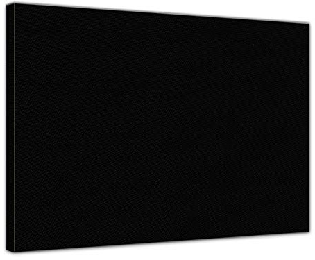 Leinwand in schwarz, bemalbare Premiumqualität, aufgespannt auf Galerie Keilrahmen - Echtholz - 50x100 cm - 330g/m² - fertig gerahmt, 6 Farben verfügbar