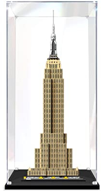 Acryl Vitrine Für Lego 21046 Empire State Building, Schaukasten Aus Acryl, Staubdichte Vitrine Für Modelle Sammlerstücke, 25X20x60cm, 2Mm, 3Mm 3MM