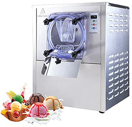 Machine de Fabrication de crème glacée Dure Commerciale 1400W, Machine de Fabrication de Glace Italienne 20L/Time, Machine de Fabrication de crème glacée pour café, CE/FCC