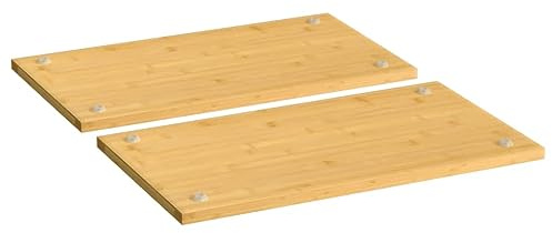 vidaXL Herdabdeckplatten 2 Stk. 50x28x1,5 cm Bambus