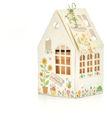Gewächshaus Timos Wilder Blumengarten von Die Stadtgärtner | Anzuchtset mit Bio-Sonneblumensaatgut für kleine Gärtner | Tolle Geschenkidee für Kinder