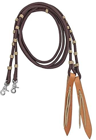 Lakota - Rênes Western Nylon avec Rabat en Cuir