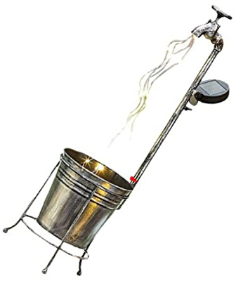 Sosoport Lámpara Solar Decorativa para Jardín Diseño De Grifo Retro Iluminación Exterior para Macetas 1 Unidad Sin Cableado Ecológica y Funcional