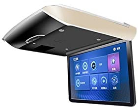Lettore DVD portatile per lettori video per poggia Monitor for auto pieghevole elettrica 15,6 pollici Auto Flip Down Lettori video for auto TV a soffitto Display for montaggio su tetto Schermo IPS USB