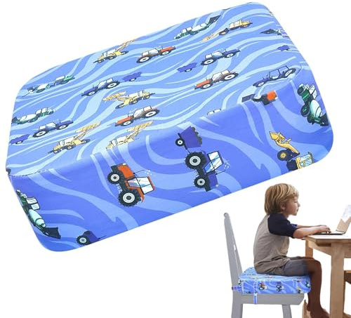 Kinder-Sitzerhöhung, Küchenstuhl, Esszimmer-Sitzerhöhung, leichte, bequeme Sitzerhöhung, waschbarer Sicherheitsgurt-Design, bequeme Kinder-Sitzerhöhung für Küchenstuhl