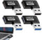 AOUZOVLI 4 Pièces USB 3.2 90 Degrés Angle Adaptateur,Cable USB Coudé,Adaptateur Usbc,Transfert d Données Rapide,Connecteur en L,Rétrocompatible USB 3.0/2.0/1.0,OTG,Compact et Portable