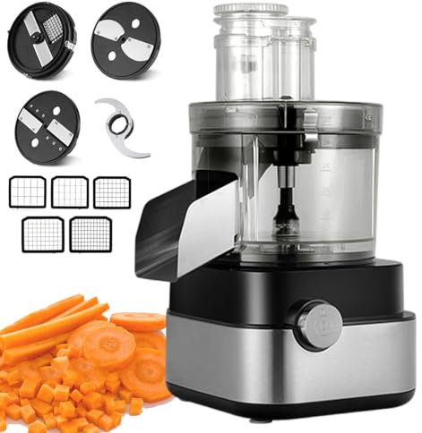 5L Electric Vegetable Dicer, Automatic Dicer and Slicer, Electric French Fry Cutter, Onion Shredder Potato Slicer, Veggie Processor, Meat Grinder, Cabbage Shredder,220V