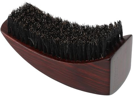 Beaupretty Herren-stylingbürste Friseurwerkzeug Bartkamm Für Männer Sanfte Haar- Und Bartpflege Tragbare Ölbürste Mit Schwarzem Gummibaumholzgriff
