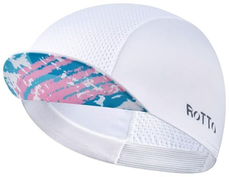 ROTTO Berretto da Ciclismo per Estivo Leggero Cappellino Rinfrescante per Casco con Visore Traspirante Assorbimento del Sudore