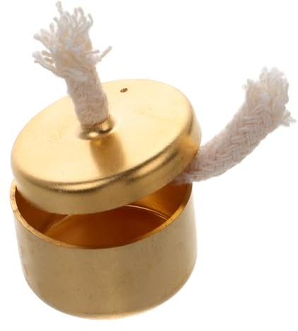 YARNOW Mini Alcohol Burner Lamp Portable Copper Tabletop Alcohol Stove Outdoor Camp Burner for Hiking and Picnic