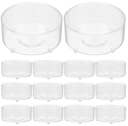 JINWPXSR 100 Piezas de portavelas de plástico Transparente for Vasos