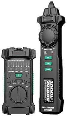 Rilevatore di cavi digitale con sensibilità regolabile, rilevatore rete for RJ45 RJ11 POE, rilevamento e test continuità, Controllo tecnico