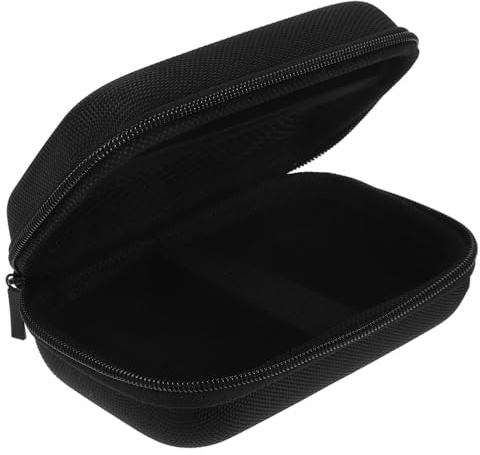 WATIIFUFU Custodia Rigida Eva Nera 14x9x6 Cm per Mini Stampante e Dischi Rigidi Esterni, Organizer Compatto per Accessori Elettronici, Borsa da Viaggio per Dispositivi Portatili e Batterie