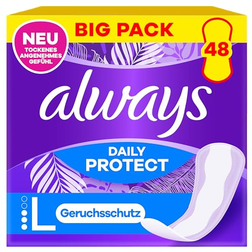 always Slipeinlage Daily Protect Long mit leichtem Duft 48 Stück
