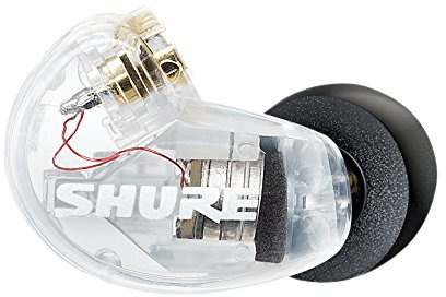 Shure SE215-CL Auricolare di Ricambio Destro ad Isolamento Sonoro con Singolo MicroDriver dinamico, Trasparente