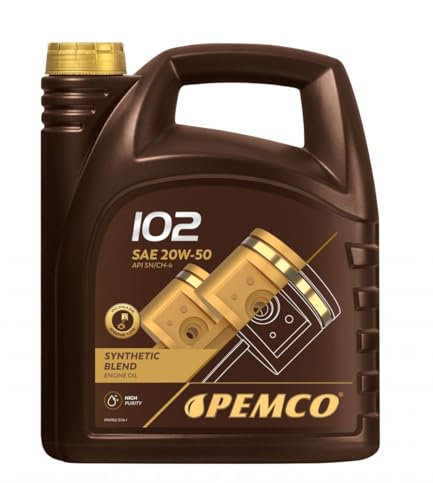 1 x 5L olio motore Pemco iDrive 102 / 20W-50 API SL/CF